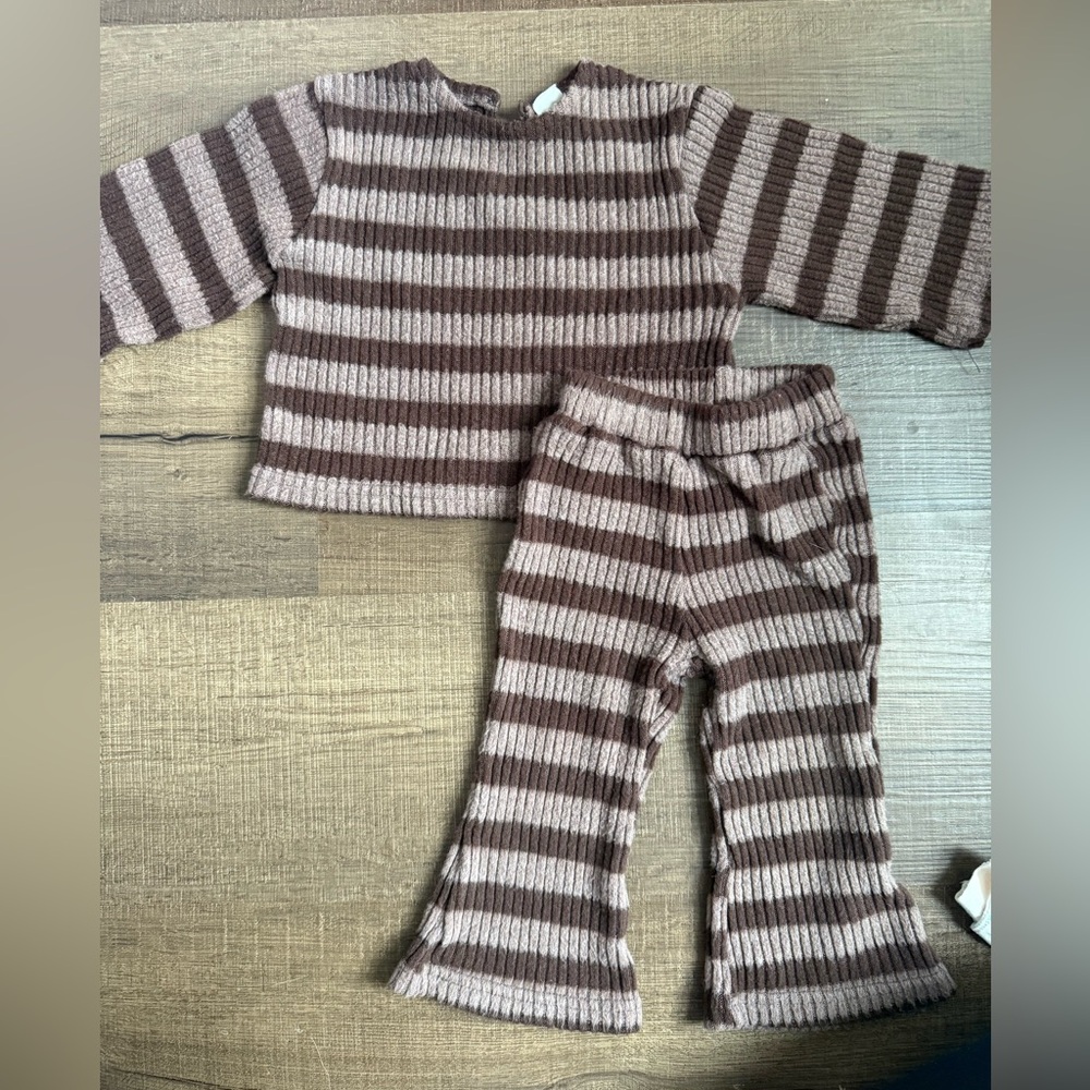 Cozy Striped Kids Matching Set